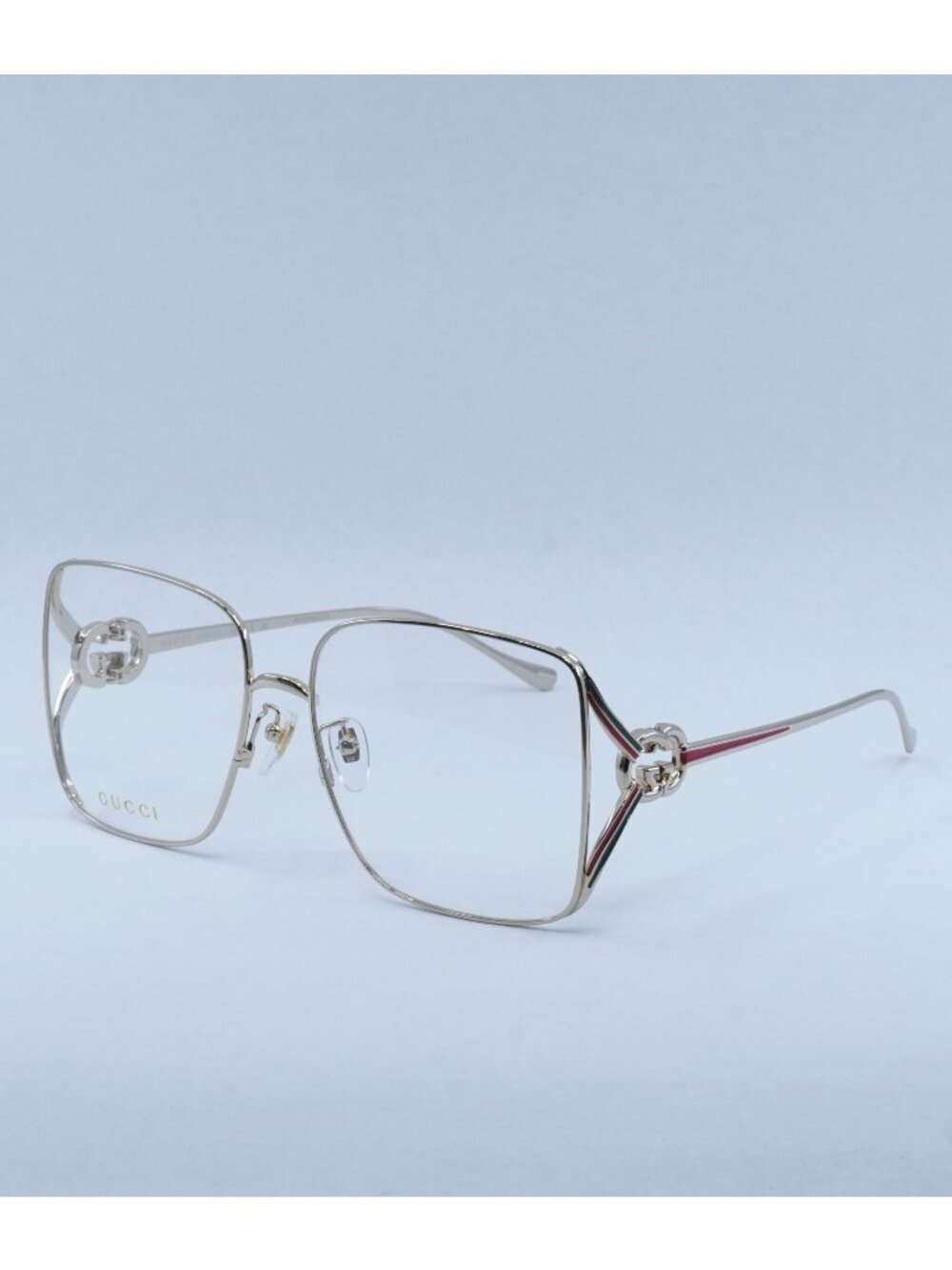 Gucci GG1321O 002 Eyeglasses Shiny Gold 60mm Square Frame